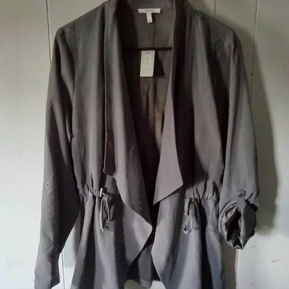 Maurices Jackets & Blazers - NWT Maurices Grey Flowy Jacket/Coat Size L